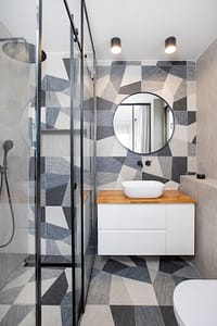 עיצוב מקלחת, דירת 4 חד' בכ"ס, מש' זילברמן | מעצבת פנים - מיטל צימבר